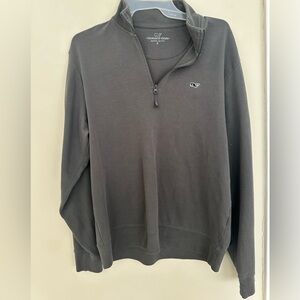 Vineyard Vines Men's Dark Gray Zip-Up Sweater